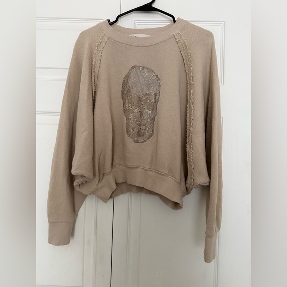 Vintage Havana embellished gem skull top - Picture 1 of 7